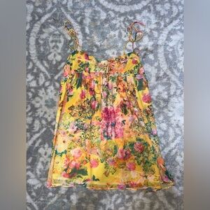 Floral summer mini dress